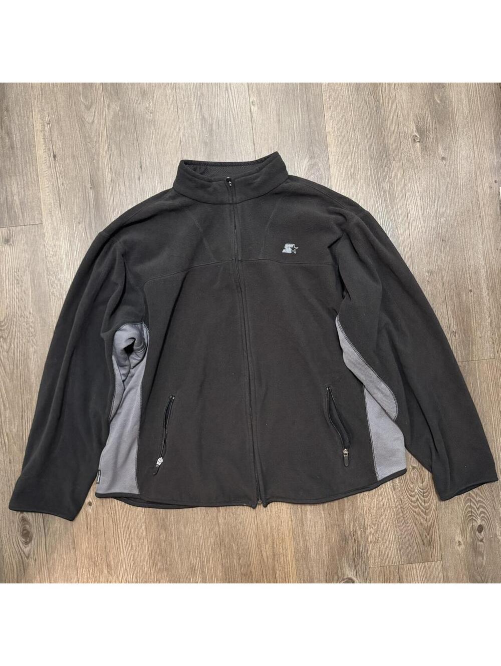 Starter black fleece jacket Size XL #fleece #athleisure